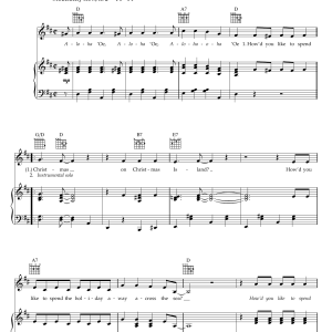 Bob Dylan Christmas Island Musik Noten - Piano, Vocal & Guitar Chords - 49177-0