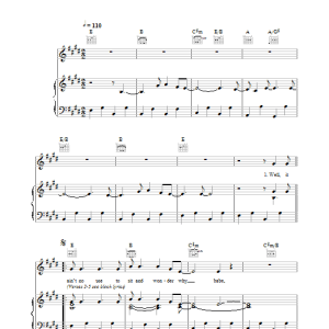 Bob Dylan Don't Think Twice, It's Alright Musik Noten - Piano, Vocal & Guitar Chords - 33374-0