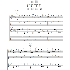 Bob Dylan Fourth Time Around Musik Noten - Guitar Tab - 29765-0