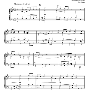 Bob Dylan Mr. Tambourine Man (in the style of Robert Schumann) Musik Noten - Piano Solo - 94573-0