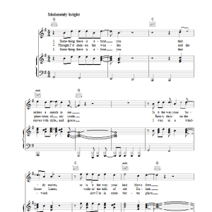 Bob Dylan Something There Is About You Musik Noten - Piano, Vocal & Guitar Chords - 34213-0