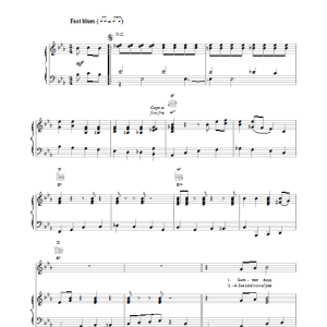 Bob Dylan Summer Days Musik Noten - Piano, Vocal & Guitar Chords - 19194-0