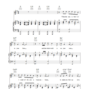 Bob Dylan To Make You Feel My Love Musik Noten - Piano, Vocal & Guitar Chords - 36482-0