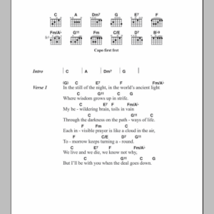 Bob Dylan When The Deal Goes Go Down Musik Noten - Piano, Vocal & Guitar Chords - 103487-0