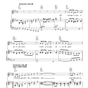 Bob Merrill Look At That Girl Musik Noten - Piano, Vocal & Guitar Chords - 111728-0