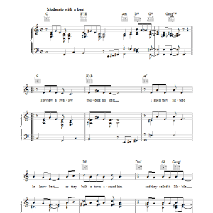 Bob Wells Mobile Musik Noten - Piano, Vocal & Guitar Chords - 37458-0