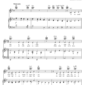 Bobby Darin Talk To The Animals Musik Noten - Piano, Vocal & Guitar Chords - 28777-0