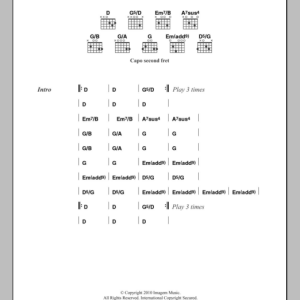 Bombay Bicycle Club Rinse Me Down Musik Noten - Guitar Chords/Lyrics - 107414-0