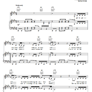 Bonnie McKee A Voice That Carries Musik Noten - Piano, Vocal & Guitar Chords - 30605-0
