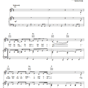 Bonnie McKee Marble Steps Musik Noten - Piano, Vocal & Guitar Chords - 30611-0