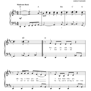 Bonnie Raitt Something To Talk About (Let's Give Them Something To Talk About) Musik Noten - Easy Piano - 20188-0
