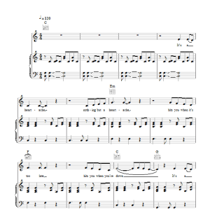 Bonnie Tyler Nothing But A Heartache Musik Noten - Piano, Vocal & Guitar Chords - 48617-0