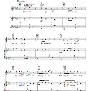 Bono & The Edge No More Musik Noten - Piano, Vocal & Guitar Chords - 90484-0
