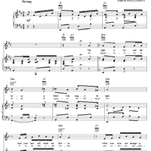 Boris Randolph A Media Luz (The Light Of Love) Musik Noten - Piano, Vocal & Guitar Chords - 16666-0