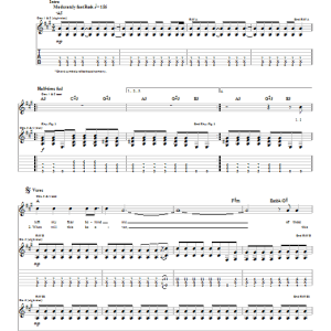 Box Car Racer All Systems Go Musik Noten - Guitar Tab - 20904-0