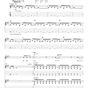 Box Car Racer Sorrow Musik Noten - Guitar Tab - 20912-0