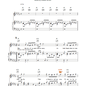 Boyzone Ben Musik Noten - Piano, Vocal & Guitar Chords - 14465-0