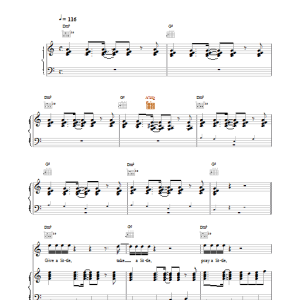 Boyzone Give A Little Musik Noten - Piano, Vocal & Guitar Chords - 14468-0