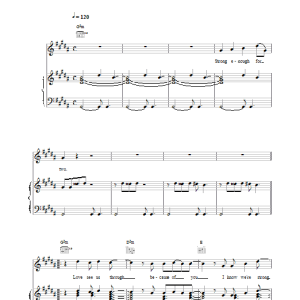 Boyzone Strong Enough Musik Noten - Piano, Vocal & Guitar Chords - 15127-0
