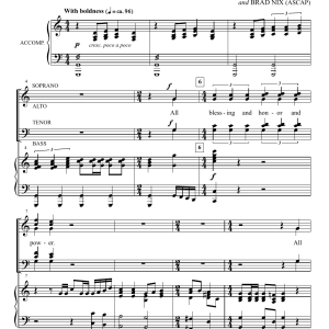 Brad Nix Fanfare and Concertato on A Mighty Fortress Is Our God Musik Noten - SATB Choir - 173894-0