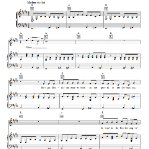 Brad Paisley American Saturday Night Musik Noten - Piano, Vocal & Guitar Chords - 73471-0