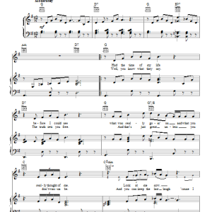 Brad Paisley Nobody's Fool Musik Noten - Piano, Vocal & Guitar Chords - 84728-0
