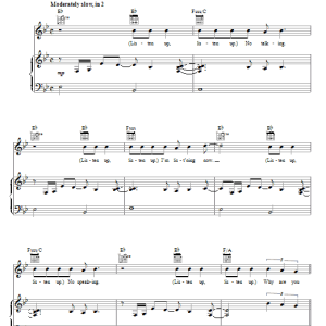 Brandon Heath Listen Up Musik Noten - Piano, Vocal & Guitar Chords - 75518-0