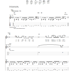 Breaking Benjamin Lights Out Musik Noten - Guitar Tab - 74693-0