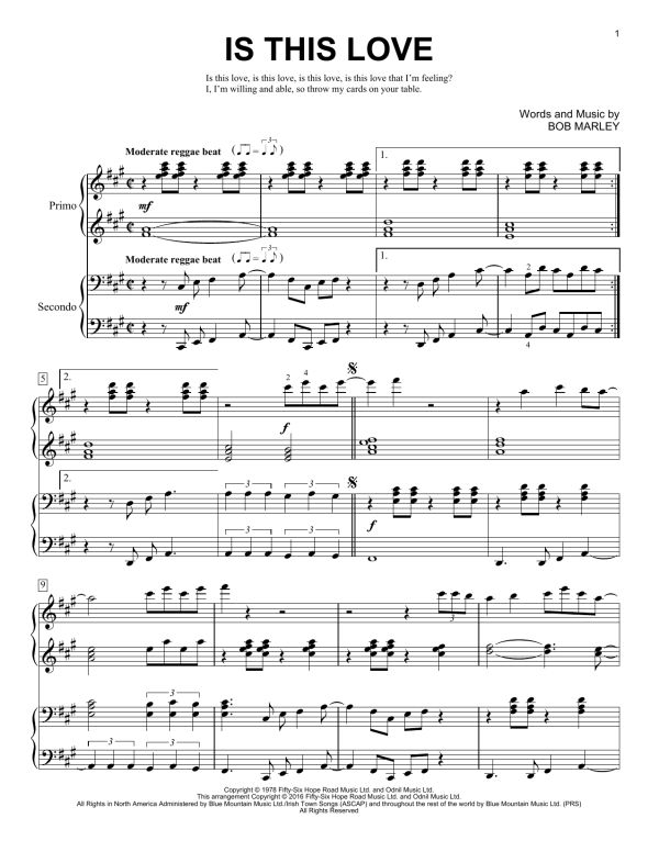 Brent Edstrom Is This Love Musik Noten - Piano Duet - 165436-0
