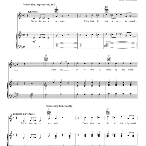 Bret McKenzie We're Doing A Sequel (from Muppets Most Wanted) Musik Noten - Piano, Vocal & Guitar Chords - 154289-0