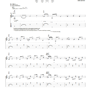 Brett Dennen I Asked When Musik Noten - Guitar Tab - 95702-0