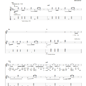 Brett Dennen She's Mine Musik Noten - Guitar Tab - 95703-0