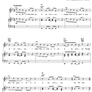 Brian Littrell Jesus Loves You Musik Noten - Piano, Vocal & Guitar Chords - 56492-0