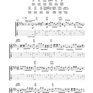 Bright Eyes First Day Of My Life Musik Noten - Guitar Tab - 32664-0
