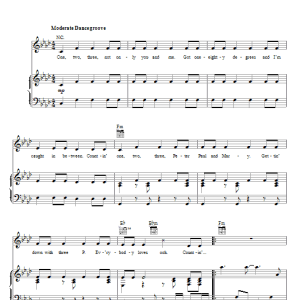 Britney Spears 3 Musik Noten - Piano, Vocal & Guitar Chords - 72982-0