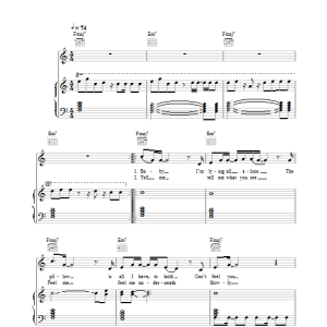 Britney Spears Don't Hang Up Musik Noten - Piano, Vocal & Guitar Chords - 26377-0