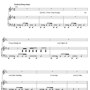 Britney Spears I'm A Slave 4 U Musik Noten - Piano, Vocal & Guitar Chords - 19085-0