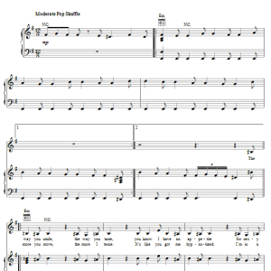 Britney Spears Ooh Ooh Baby Musik Noten - Piano, Vocal & Guitar Chords - 64202-0