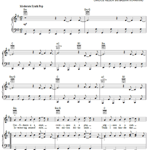 Britney Spears Radar Musik Noten - Piano, Vocal & Guitar Chords - 64191-0