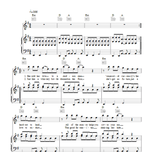 Broken Bells The Ghost Inside Musik Noten - Guitar Chords/Lyrics - 104121-0