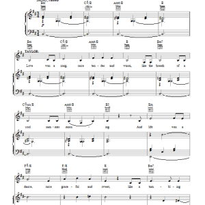 Brooklyn The Musical Love Was A Song Musik Noten - Piano, Vocal & Guitar Chords - 55191-0