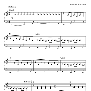 Bruce Rowland The Man From Snowy River (Main Title Theme) Musik Noten - Piano Solo - 51635-0