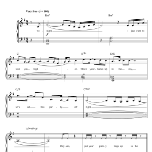 Bruno Mars 24K Magic Musik Noten - Piano, Vocal & Guitar Chords - 175322-0