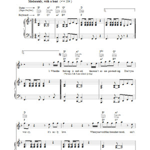 Bryan Adams & Tina Turner It's Only Love Musik Noten - Piano, Vocal & Guitar Chords - 37169-0