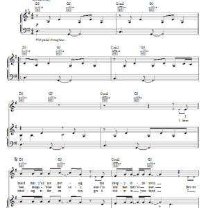 Bryan Adams Walk On By Musik Noten - Piano, Vocal & Guitar Chords - 66780-0