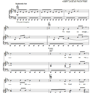 Bryan Adams We Found What We Were Looking For Musik Noten - Piano, Vocal & Guitar Chords - 66793-0