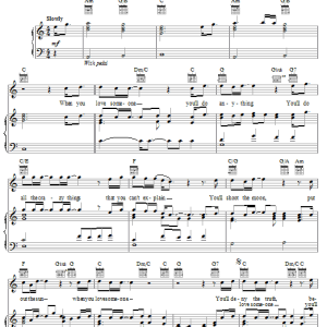 Bryan Adams When You Love Someone Musik Noten - Piano, Vocal & Guitar Chords - 16594-0