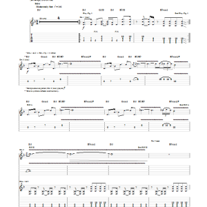 Bullet For My Valentine Livin' Life (On The Edge Of A Knife) Musik Noten - Guitar Tab - 97800-0