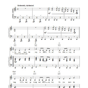 Burt Bacharach Do You Know The Way To San Jose Musik Noten - Piano, Vocal & Guitar Chords - 15457-0