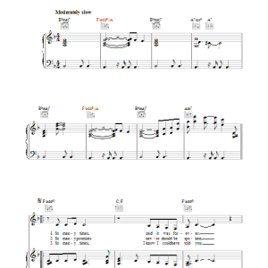 Burt Bacharach On My Own Musik Noten - Piano, Vocal & Guitar Chords - 37151-0